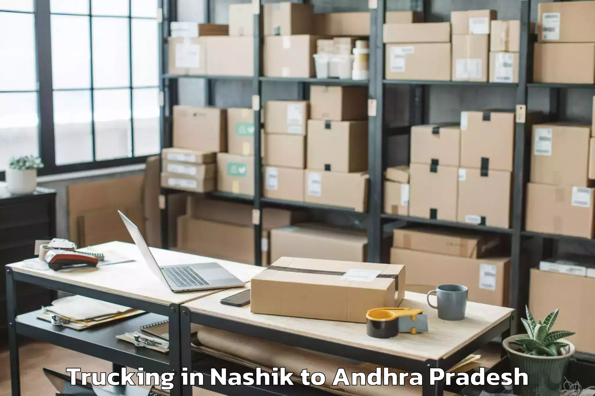 Book Nashik to Samarlakota Trucking Online